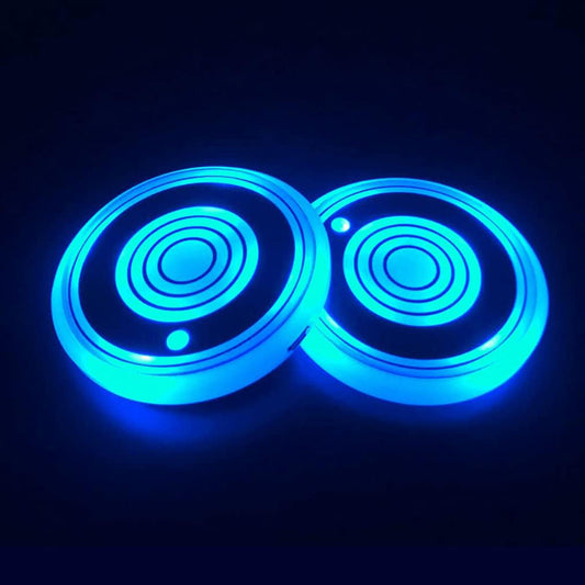 Kelenate OEM Logo Universal Fitment LED Cup Holder Lights-Warning Lamp for Retrofit/Upgrade