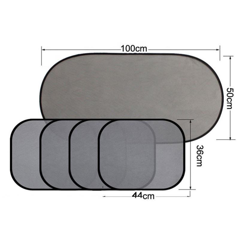 Popular 5Pcs Car Window Sunshades 3D Photocatalyst Mesh Sun Visor Car Sunshades with Suckers for Toyota Camry