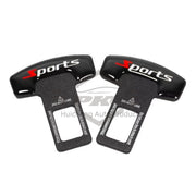 4-Pack Custom Logo Universal Car Seat Safety Belt Clip Alarm Stopper Silencer for BMW HONDA NISSAN AUDI AMG RS FORD Mercedes-Benz