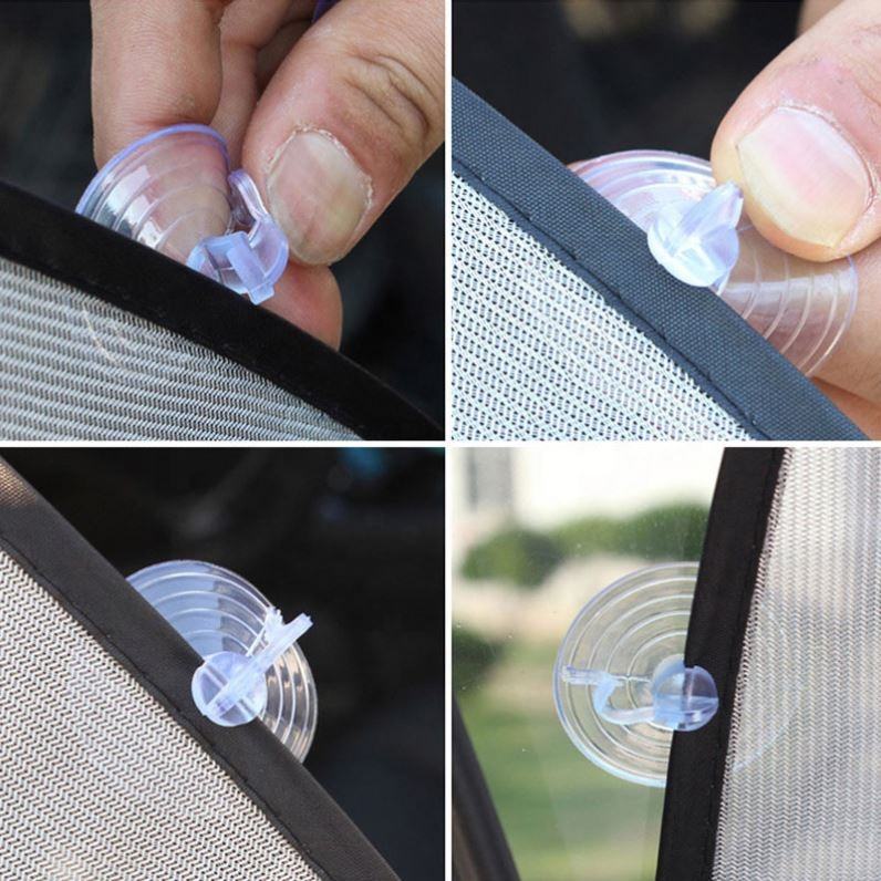 Popular 5Pcs Car Window Sunshades 3D Photocatalyst Mesh Sun Visor Car Sunshades with Suckers for Toyota Camry