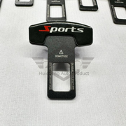 4-Pack Custom Logo Universal Car Seat Safety Belt Clip Alarm Stopper Silencer for BMW HONDA NISSAN AUDI AMG RS FORD Mercedes-Benz