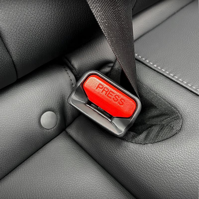 2-Pack Car Seat Alarm Canceller Seat Belt Silencer Metal Plug Carbon Fiber Texture Safety Car Seat Belt Clip Alarm Stopper for All Cars
