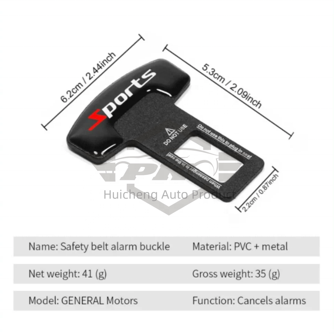 4-Pack Custom Logo Universal Car Seat Safety Belt Clip Alarm Stopper Silencer for BMW HONDA NISSAN AUDI AMG RS FORD Mercedes-Benz