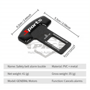 4-Pack Custom Logo Universal Car Seat Safety Belt Clip Alarm Stopper Silencer for BMW HONDA NISSAN AUDI AMG RS FORD Mercedes-Benz