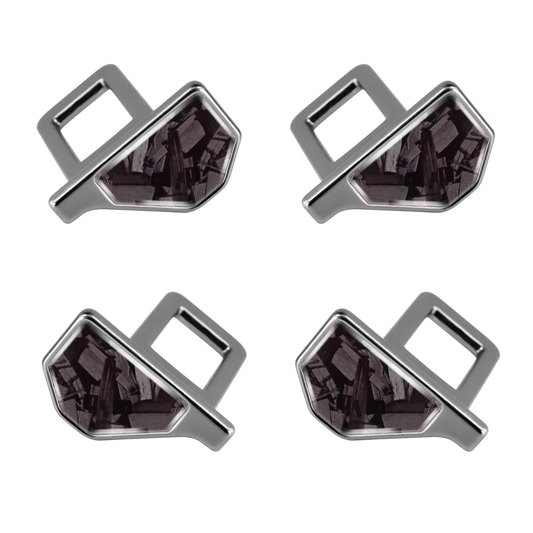 4Pcs Universal Car Seat Belt Buckle Clip Carbon Fiber Auto Seat Belt Alarm Stopper Silencer Safety Belt Plug