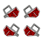 4Pcs Universal Car Seat Belt Buckle Clip Carbon Fiber Auto Seat Belt Alarm Stopper Silencer Safety Belt Plug