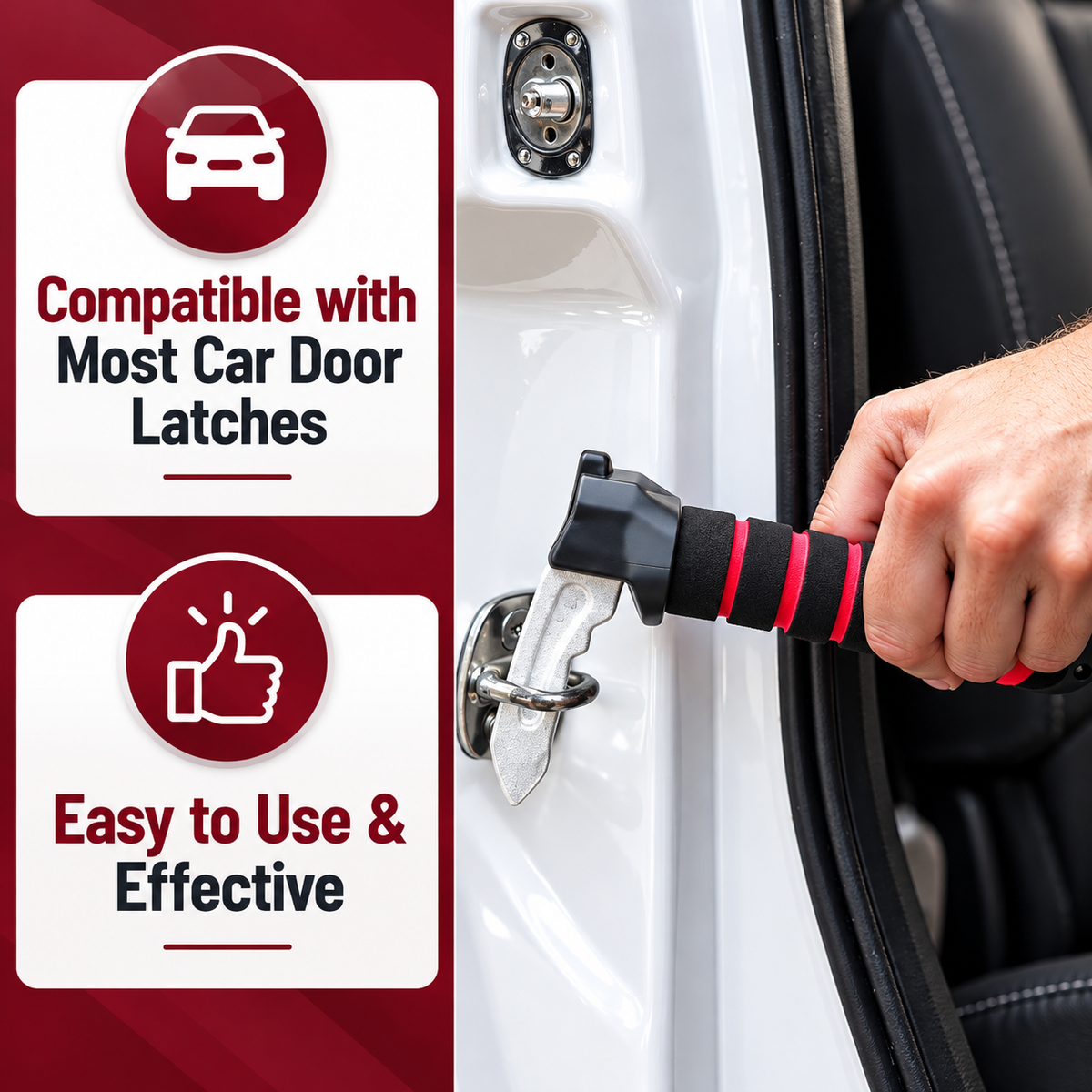Car Door Assist Handle for Elderly – Non-Slip 2 Pack